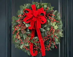 Decorated Christmas Wreaths