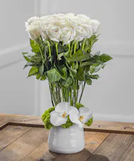 White Rose Topiary