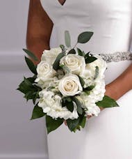 Bridal Nosegay Bouquet - White Garden Nosegay