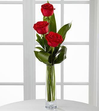 Deluxe Red Rose Budvase, Carithers Flowers, Voted 1 Florist Atlanta