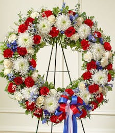 American Patriot Sympathy Wreath