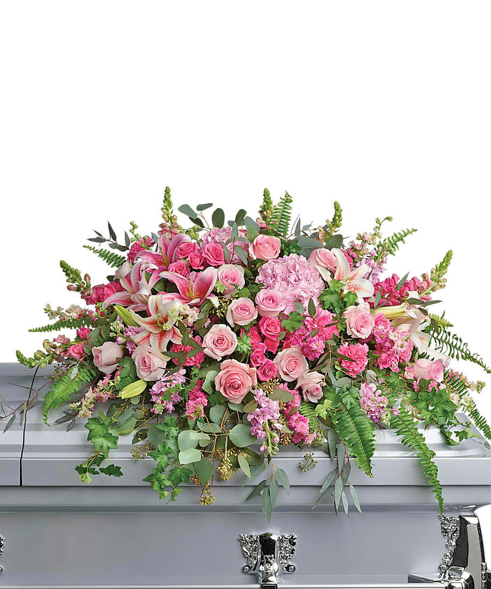 Beautiful Memories Floral Casket Spray by Carithers Flowers Atlanta