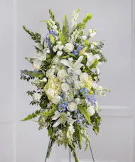 Blue & White Garden Sympathy Spray