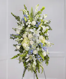 Blue & White Garden Sympathy Spray
