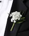 Babies Breath Boutonniere