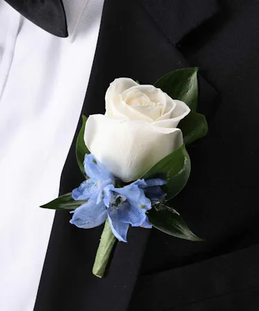 White Rose Boutonniere