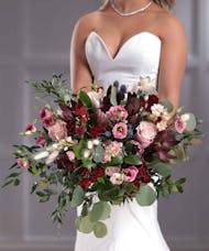 Bridal Bouquet - Burgundy Boho Style Bouquet