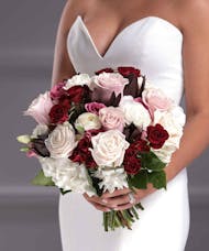 Bridal Bouquet - Burgundy Nosegay