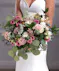 Pink and White Boho Style Bridal Bouquet