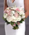 Pink and White Bridal Nosegay Bouquet