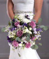 Bridal Bouquet - French Lavender & White Garden Bouquet