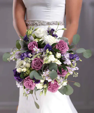 Lavender and White Garden Bridal Bouquet