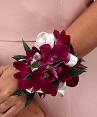 Purple Dendrobium Orchid Wrist Corsage