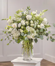 White Bohemian Event Vase