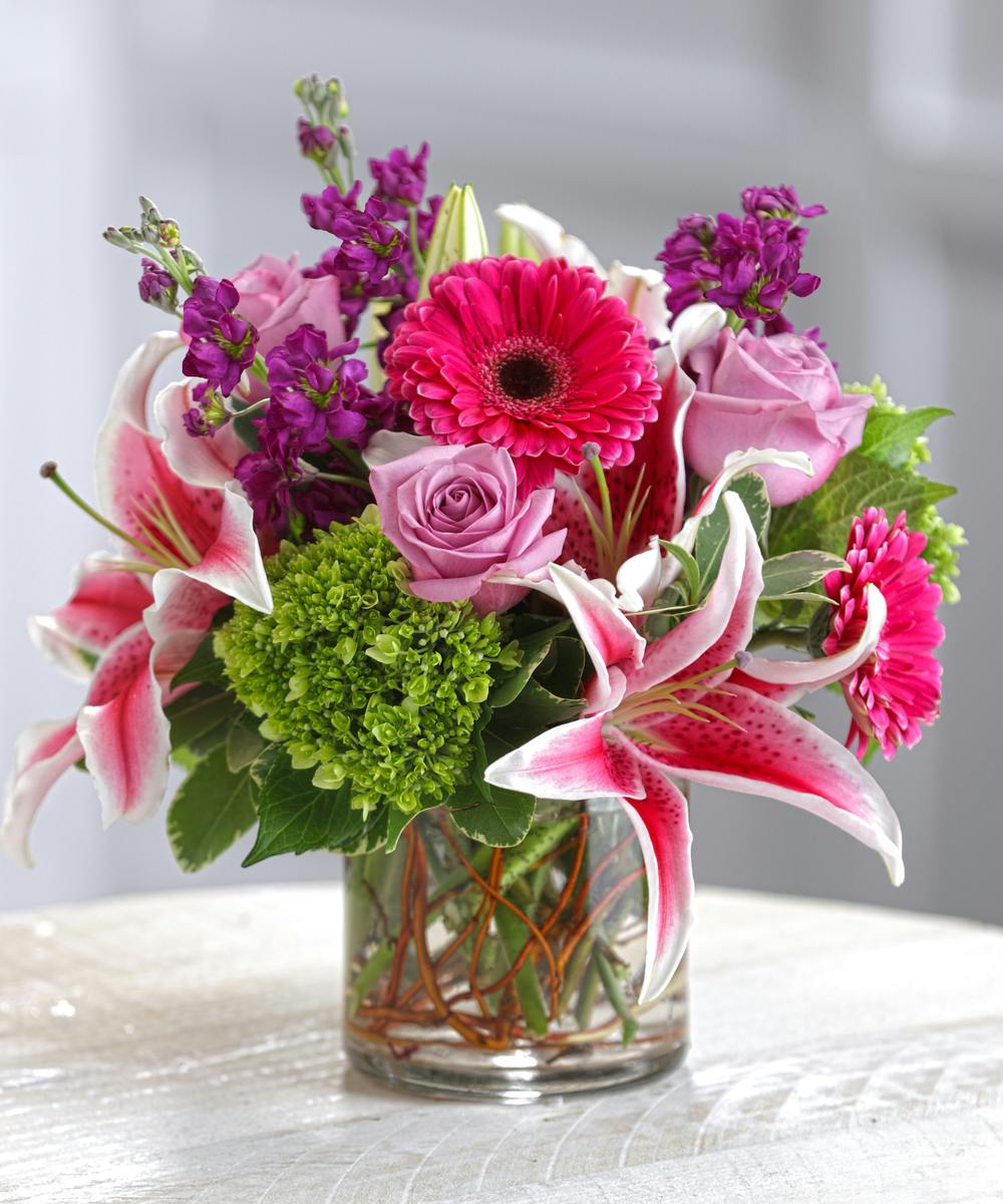 Garden Favorites Pink Bouquet - Unique Floral Delivery ...