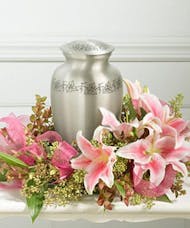 Lily Urn Tabletop Wreath