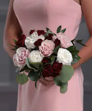 Burgundy Pave Hand-tied Nosegay