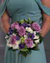 Bridesmaid Lavender Pave Bouquet featuring hydrangea and roses