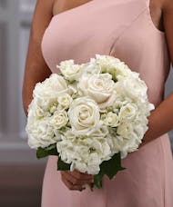 Bridesmaid White Pave Style Bouquet