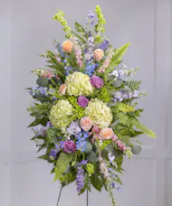 Pastel Garden Sympathy Spray - Classic Collection