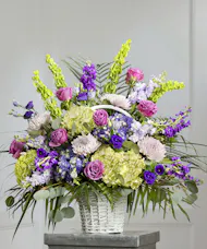 Purple Garden Sympathy Basket