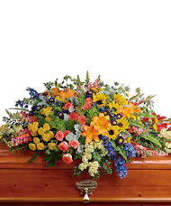 Spring Garden Casket Spray