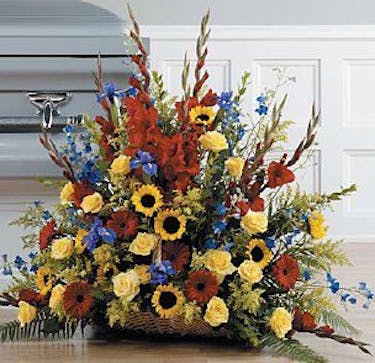 Sympathy Fireside Funeral Basket Voted Best Funeral Florist