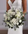 Bridal Bouquet - Loose white pave garden bouquet