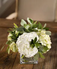 Event Tabletop White Hydrangea Centerpieces