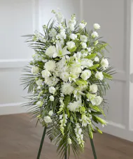 White Garden Sympathy Spray