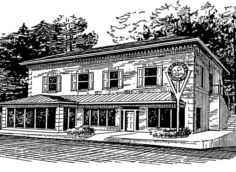 A hand-drawn rendering of our Marietta location